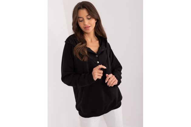Sweat à capuche femme - noir