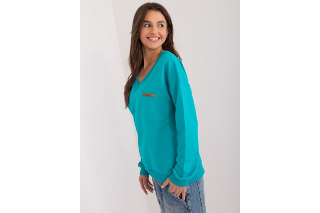T-shirt en coton - turquoise