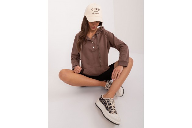 Sweat à capuche - marron