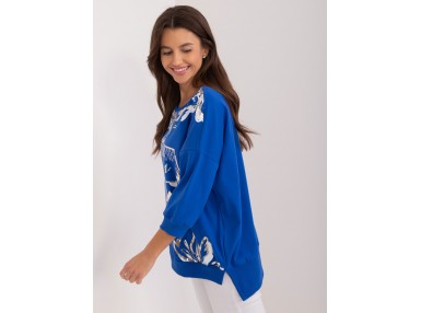 T-shirt en coton - cobalt