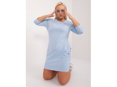 Robe en coton - bleu clair