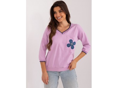 T-shirt en coton - violet clair