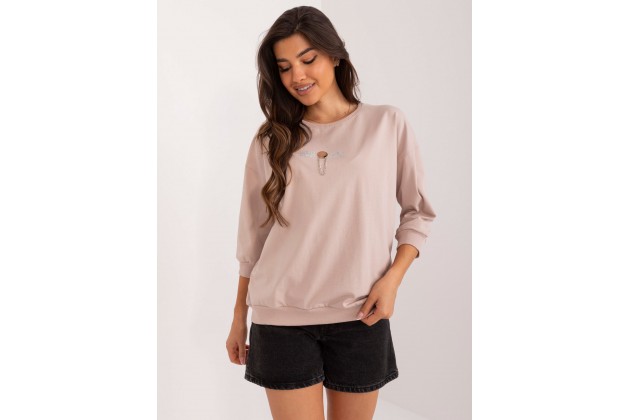 T-shirt en coton - beige