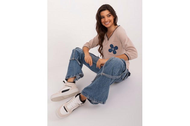 T-shirt en coton - beige