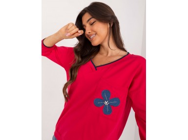 T-shirt en coton - rouge