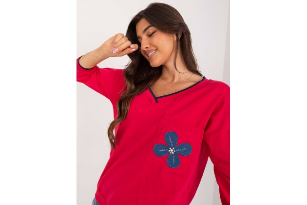 T-shirt en coton - rouge