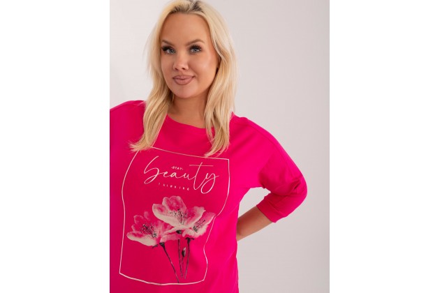 T-shirt en coton - fuchsia