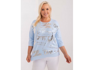 T-shirt en coton - bleu clair
