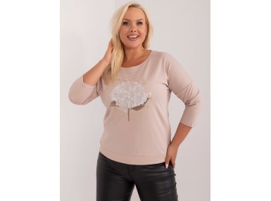 T-shirt en coton - beige