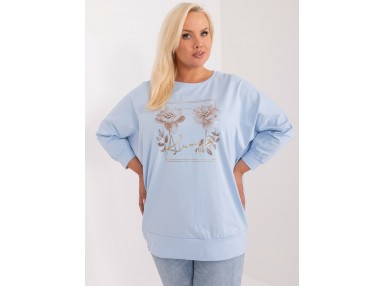 T-shirt en coton - bleu clair