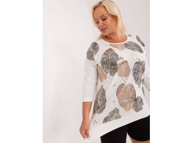 T-shirt femme imprimé - écru