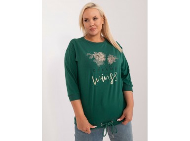 T-shirt en coton - vert foncé