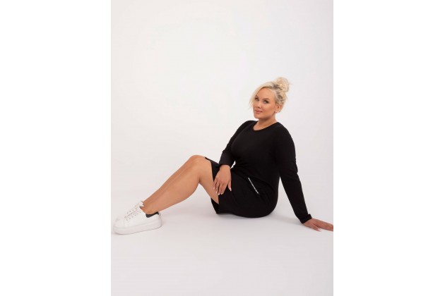 Robe tunique courte - noire