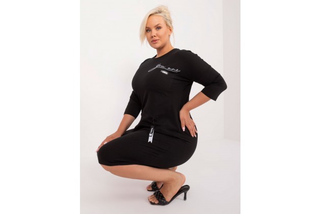 Robe tunique courte - noire