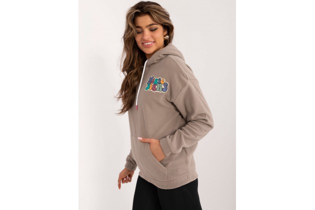 Sweat-shirt à capuche femme - marron foncé