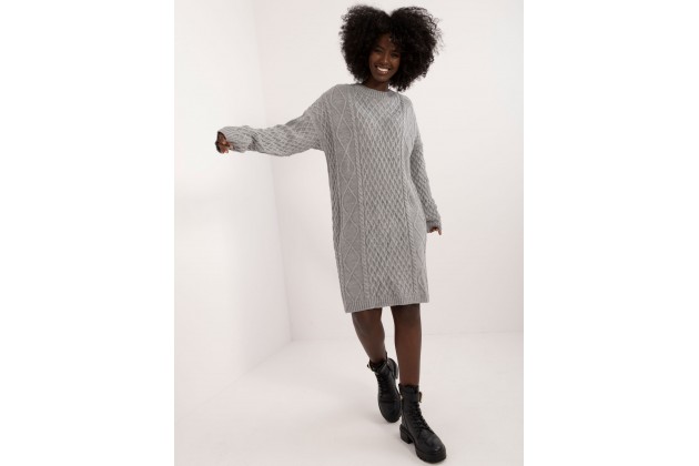 Robe tunique courte - gris