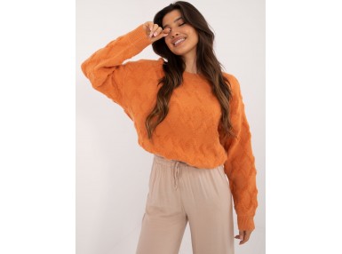 Pull en maille - orange