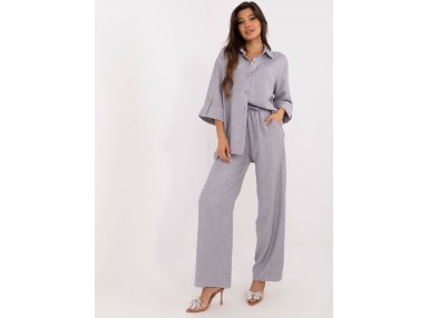 Ensemble avec chemise et pantalon - gris