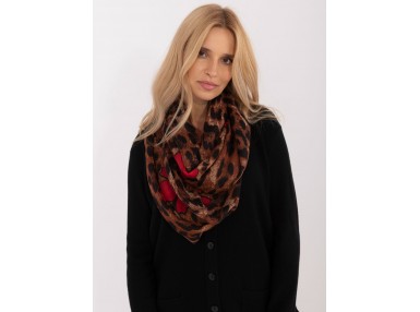 Echarpe tube et snood - marron