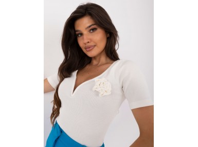 T-shirt en coton - éqru