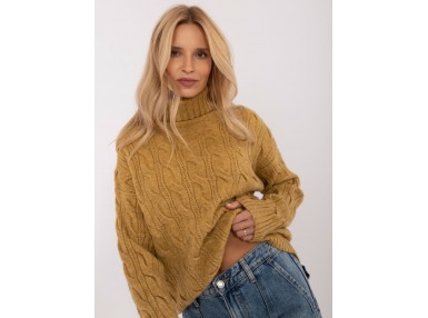 Pull en maille torsadée - vert