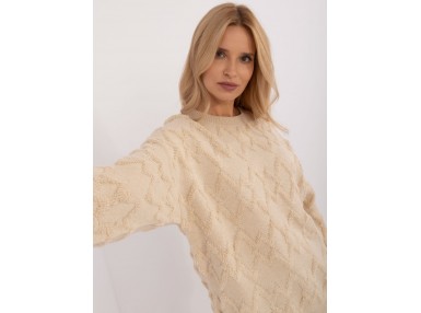 Pull en maille - beige foncé