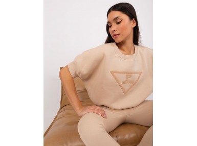 Ensemble avec t-shirt et pantalon - beige