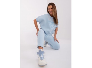 Ensemble avec t-shirt et pantalon - bleu clair