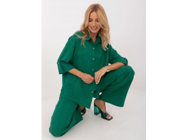 Ensemble avec chemise et pantalon - vert