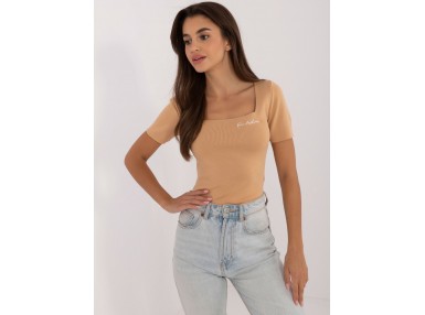 T-shirt en coton - chameau
