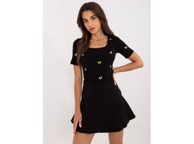 T-shirt en coton - noir