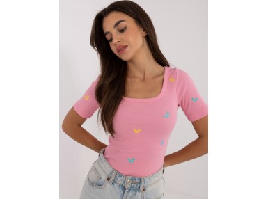 T-shirt en coton - rose clair