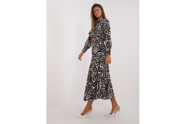 Ensemble avec chemise et jupe - marron