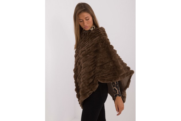 Poncho en fourrure - marron