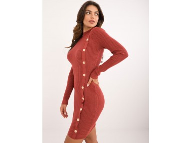 Robe moulant - orange
