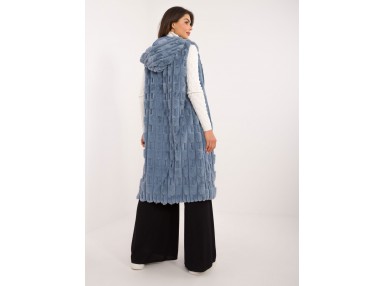 Gilet long - bleu