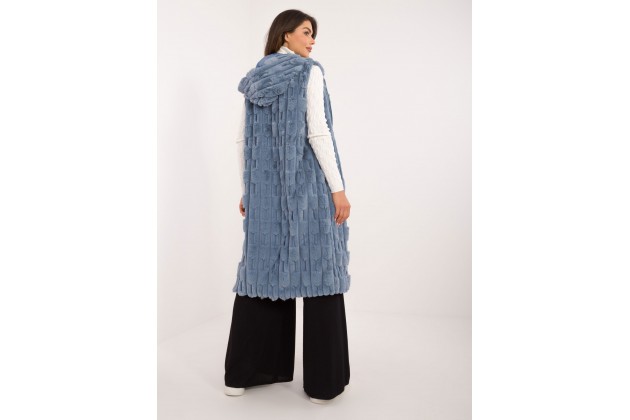 Gilet long - bleu