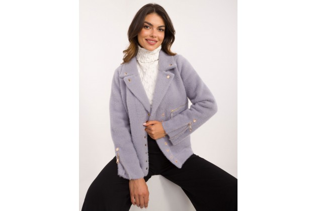 Veste en alpaga - violet clair