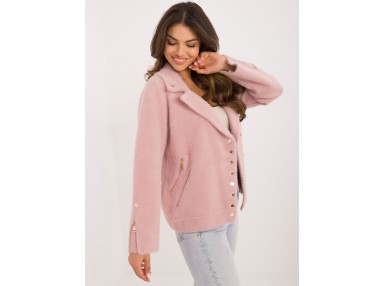 Veste en alpaga - rose clair