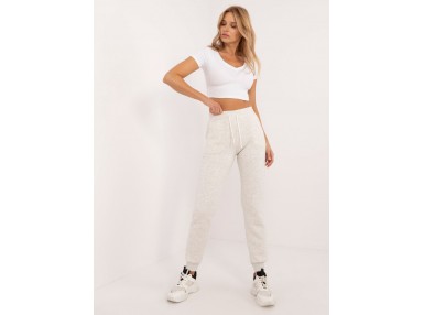 Pantalon en coton - gris clair