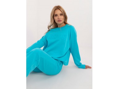 Ensemble avec sweat et pantalon - turquoise