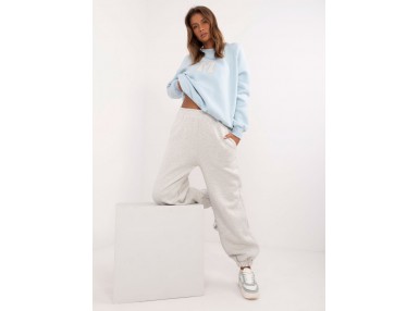 Ensemble avec sweat et pantalon - gris et bleu