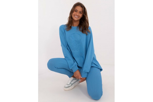 Ensemble avec sweat et pantalon - bleu