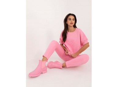 Ensemble avec t-shirtet pantalon - rose