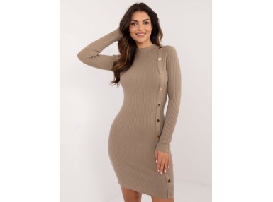 Robe moulante - beige