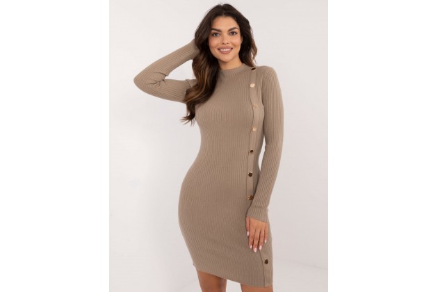 Robe moulante - beige