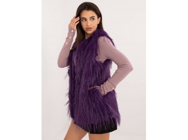  Gilet en fausse fourrure - violet