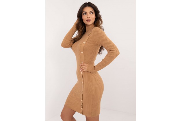 Robe moulante - chameau