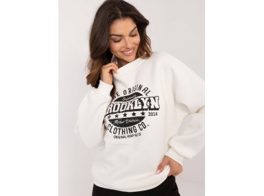 Sweat femme sans capuche - éqru