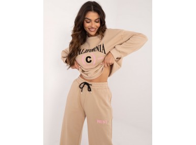Ensemble avec t-shirtet pantalon - beige